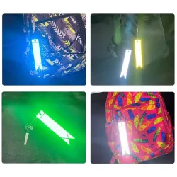 Reflective keychain - high-gloss - colorful stripKeyrings