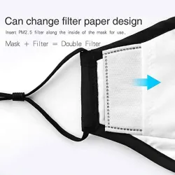 Face / mouth masks - reusable - anti bacterial - with PM 2.5 filter - 4 piecesMouth masks