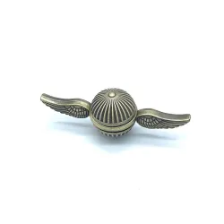 Hand fidget spinner - metal anti-stress toy - golden snitch - angel wingsFidget Spinner