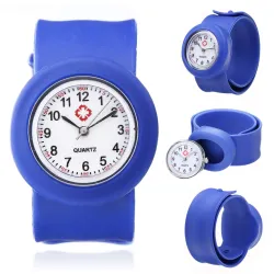 Fashionable quartz kids watch - slap-on silicone strapWatches
