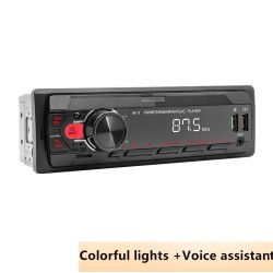 Digital car radio - 1 DIN - voice assistant - Bluetooth - AUX - FM