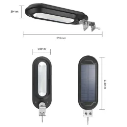 Solar powered lamp - outdoor wall lamp - dusk to dawn light - waterproof - 18 LEWall lights