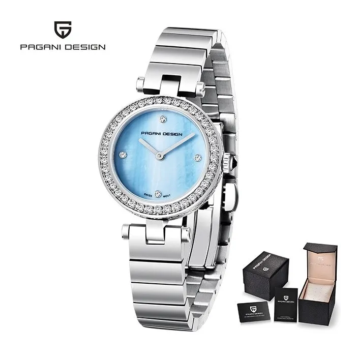 PAGANI DESIGN - luxurious women's watch - with diamonds - Quartz - stainless steelWatches