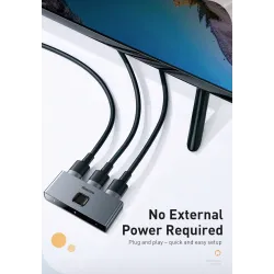 Baseus - 4K HD switch - HDMI-compatible adapterHDMI switchers