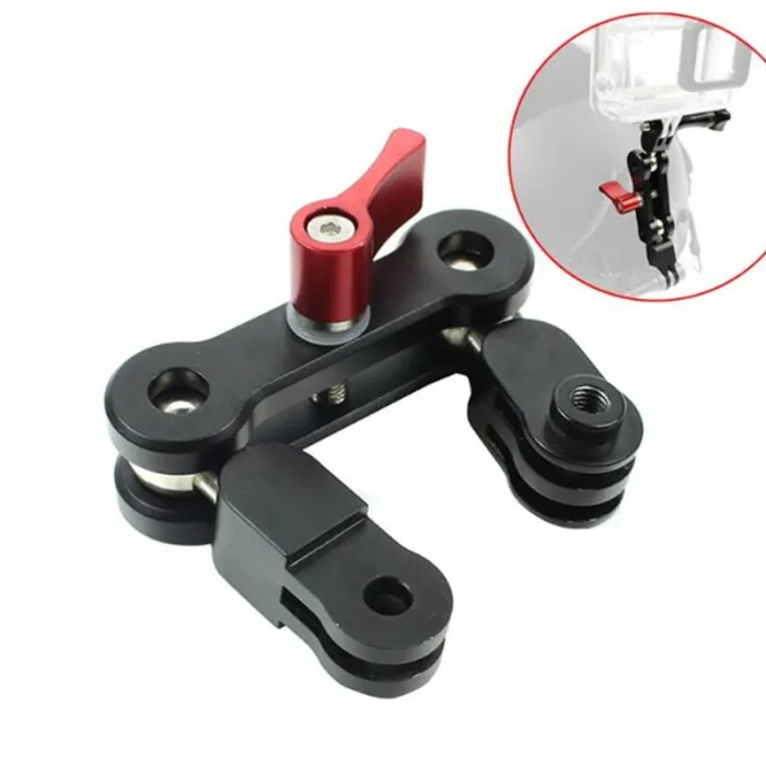 Aluminum arm - helmet mount - 360 degree adjustment - for GoProMounts