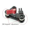 Aluminum arm - helmet mount - 360 degree adjustment - for GoProMounts