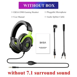 Gaming headset - wired headphones - with microphone - E900/E900 ProHeadsets