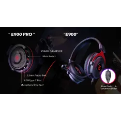 Gaming headset - wired headphones - with microphone - E900/E900 ProHeadsets