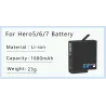 1680mAh li-ion battery - with charger - for GoPro Hero 5 / 6 / 7Battery & Chargers