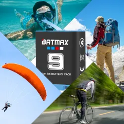 BATMAX - 1780mAh li-ion battery - with charger - for GoPro Hero 9 / 10Battery & Chargers