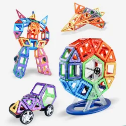 Magnetic building bricks - construction set - big size - educational toyConstruction
