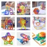 Magnetic building bricks - construction set - big size - educational toyConstruction