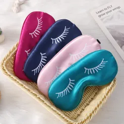 Sleeping eye mask - blindfold - printed eyes - silkSleeping masks