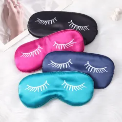 Sleeping eye mask - blindfold - printed eyes - silkSleeping masks