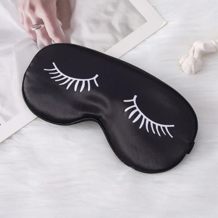 Sleeping eye mask - blindfold - printed eyes - silkSleeping masks