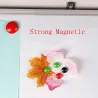 Round magnetic buttons - fridge magnets - 10 piecesFridge magnets
