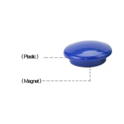Round magnetic buttons - fridge magnets - 10 piecesFridge magnets