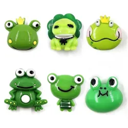 Decorative fridge magnets - green frogs - 6 piecesFridge magnets