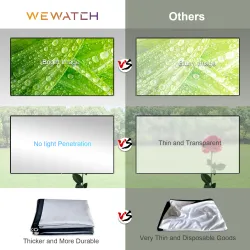 PS7 - 120 inch - 16:9 projection screen - reflective foldable projector screenProjectors