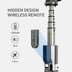 Selfie stick tripod - with remote - extendable - foldable monopod - Wireless / BluetoothTripods & stands