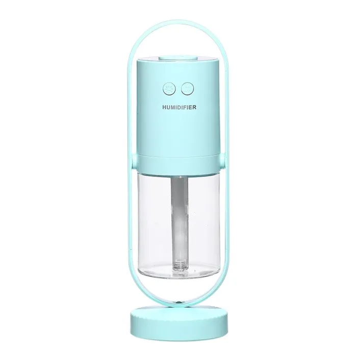 Ultrasonic air humidifier - 360 degree rotation mist spray - with LED - 200 mlHumidifiers