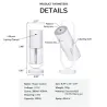 Ultrasonic air humidifier - 360 degree rotation mist spray - with LED - 200 mlHumidifiers