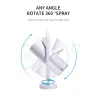 Ultrasonic air humidifier - 360 degree rotation mist spray - with LED - 200 mlHumidifiers
