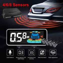 Car parking sensor - radar - reverse auto-parking - LCD monitor display - LEDInterior accessories