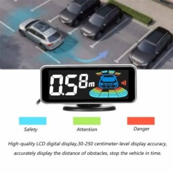 Car parking sensor - radar - reverse auto-parking - LCD monitor display - LEDInterior accessories