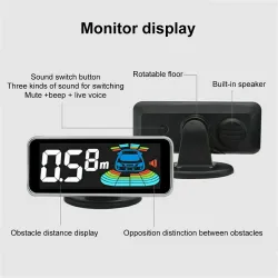 Car parking sensor - radar - reverse auto-parking - LCD monitor display - LEDInterior accessories