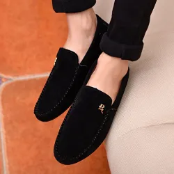 Elegant slip on loafers - blackShoes