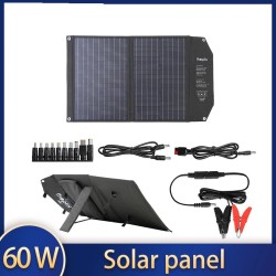 Solar panel - solar charger - dual output - foldable - 60W - kitSolar panels