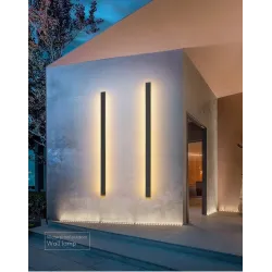 Waterproof outdoor wall light - long aluminum LED lampWall lights