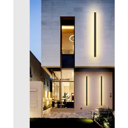 Waterproof outdoor wall light - long aluminum LED lampWall lights
