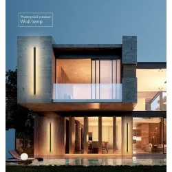 Waterproof outdoor wall light - long aluminum LED lampWall lights