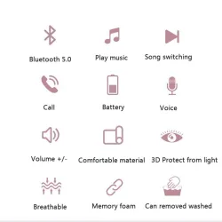 Sleeping eye mask - with Bluetooth headset and microphoneSleeping masks
