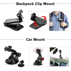 GoPro accessories set - mount - chest strap - tripod adapter - floating gripMounts