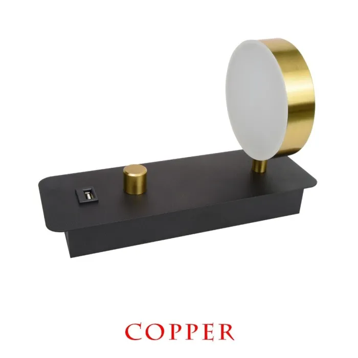 LED wall lamp - dimmable - rotatable head - USB charging - 9WWall lights