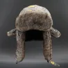 Military warm winter hat - with ears protection - wool / thick fur - Russian ushankaHats & Caps