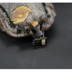 Military warm winter hat - with ears protection - wool / thick fur - Russian ushankaHats & Caps