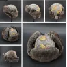 Military warm winter hat - with ears protection - wool / thick fur - Russian ushankaHats & Caps