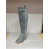 Knee height suede boots - thick heelBoots