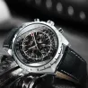 JARAGAR - automatic mechanical watch - 3 sub-dial - leather strapWatches