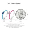 Pink zircon heart / blue square zircon - 925 sterling silver ringRings