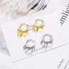 Silver round earrings - with dangle circlesEarrings