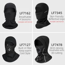 Warm winter face mask - with neck protection - thermal - windproof balaclavaHats & Caps