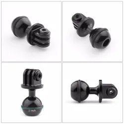 1 inch ball head - tripod mount - with 3/8 screw hole - for Gopro Hero Yi SJCamMounts