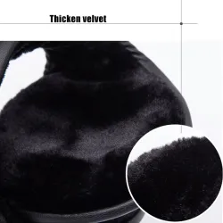 Warm winter earmuffs - adjustable - foldable - fleece / suedeHats & Caps