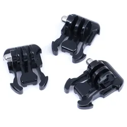 Quick release buckle - flat mount - adapter - for GoPro Hero 4 3 Xiaomi Yi SJCAM - 3 piecesMounts