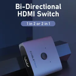 4K HDMI splitter - 60Hz - 1x2/2x1 adapter - 2 in 1 converterHDMI switchers